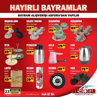 Asfora Bayrama Özel Ürün Satışı