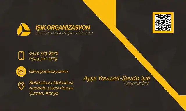 Işık Organizasyon Kartviziti